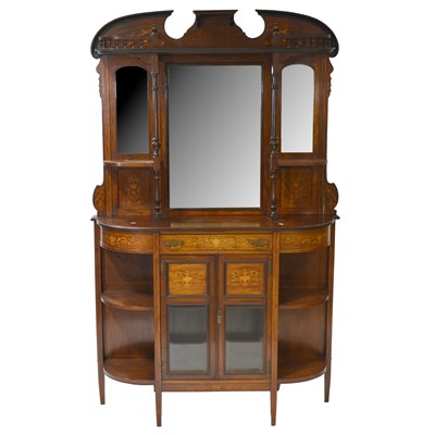 Lot 392 - Edwardian rosewood marquetry chiffonier