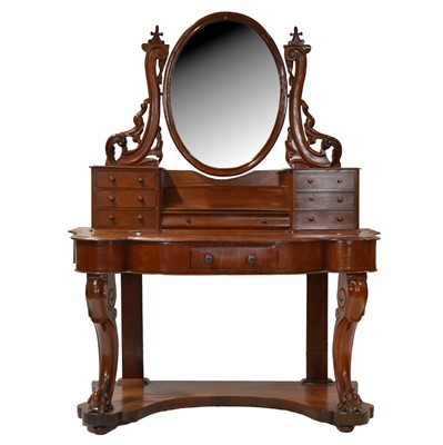 Lot 339 - Victorian mahogany dressing table