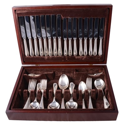 Lot 136 - Electroplated canteen of cutlery