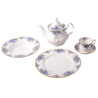 Lot 111 - Royal Albert, 'Moonlight Rose' pattern part tea and dinner service