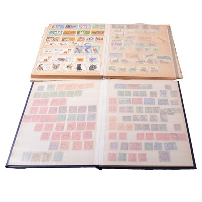 Lot 179 - Three tubs of stamps in albums and stock books.