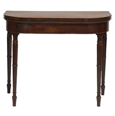 Lot 452 - George IV mahogany card table