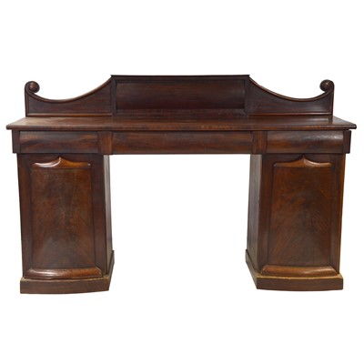 Lot 274 - Victorian mahogany twin pedestal sideboard