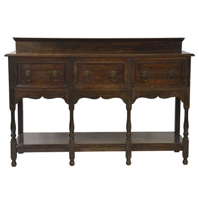 Lot 245 - George III style oak dresser base