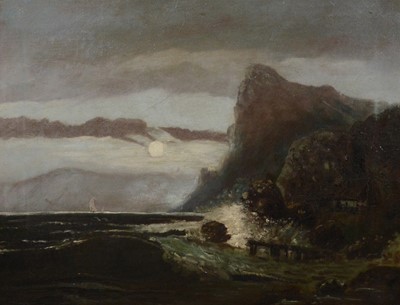 Lot 227 - After Pether, Coastal scene, a nocturn