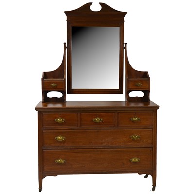 Lot 98 - Victorian walnut dressing table