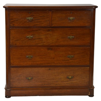 Lot 104 - Victorian mahogany chest of drawers