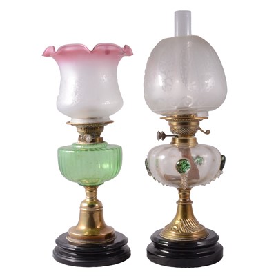 Lot 139 - Two Victorian oil lamps