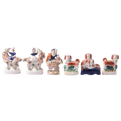 Lot 10 - Six Staffordshire models