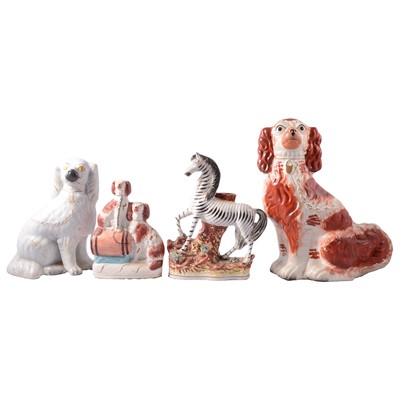 Lot 15 - Eight Staffordshire models