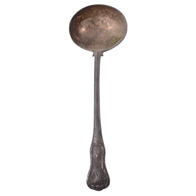 Lot 318 - George IV silver ladle, probably William Eaton