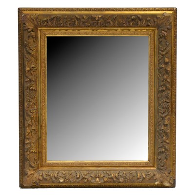 Lot 480 - Victorian gilt framed wall mirror