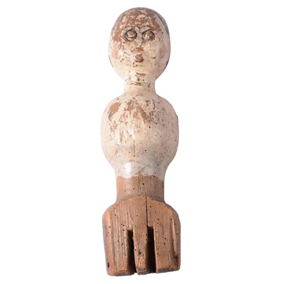 Lot 163 - Painted wood 'stump' doll