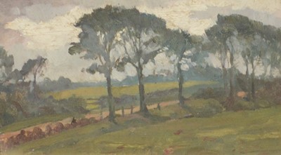 Lot 367 - Attributed to George Boyle, landscape with trees