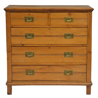 Lot 461 - Early 20th century walnut chest of drawers