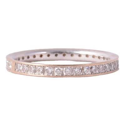 Lot 105 - Georg Jensen - a diamond full eternity ring.
