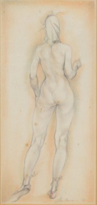 Lot 340 - English School, Life study of a female nude
