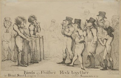 Lot 347 - John Cawse, Birds of a Feather Flock Together and another print