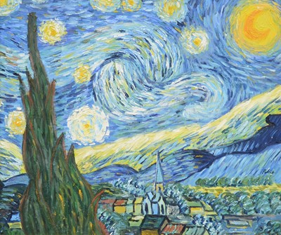Lot 378 - After Vincent van Gogh, Starry Night