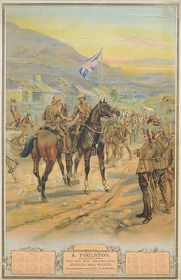 Lot 387 - The Relief of Ladysmith, a calendar print for 1901
