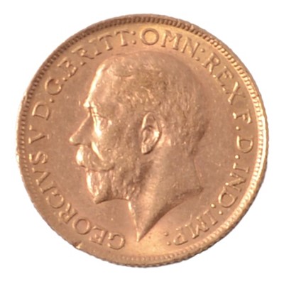 Lot 263 - Gold Full Sovereign coin, George V 1913