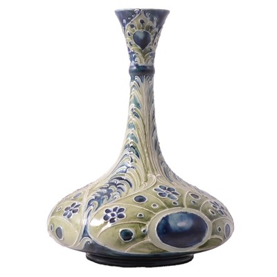 Lot 107 - William Moorcroft for Macintyre, an early Florian Ware vase, circa 1900