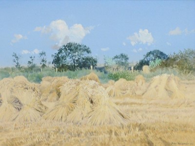Lot 338 - Peter Newcombe, Morning Cornfield.