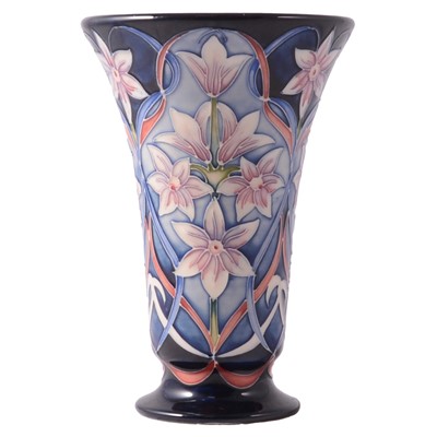 Lot 90 - Moorcroft Pottery, an 'Atlantica' pattern trial vase