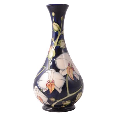 Lot 43 - Moorcroft Pottery, a 'Chatsworth Orchid' pattern vase