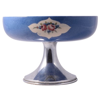 Lot 67 - Moorcroft Pottery, a 'Powder Blue' pedestal bowl