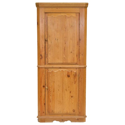 Lot 447 - Stripped pine freestanding corner cupboard