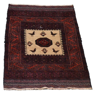 Lot 540 - Small Persian wool rug