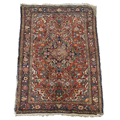 Lot 534 - Small Isfahan rug and a Kazak rug