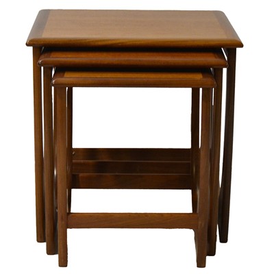 Lot 167 - Mid-century teak nest of tables, Astro series by G-Plan