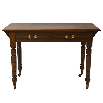 Lot 257 - Victorian walnut hall table