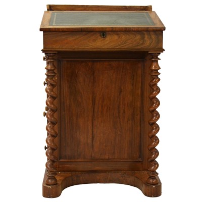 Lot 233 - Victorian rosewood Davenport desk