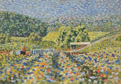 Lot 22 - Ronald Hamilton Moore, Gardens after Rain, 1939