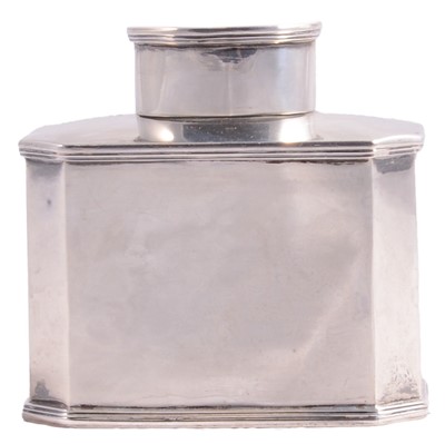 Lot 174 - Silver tea caddy