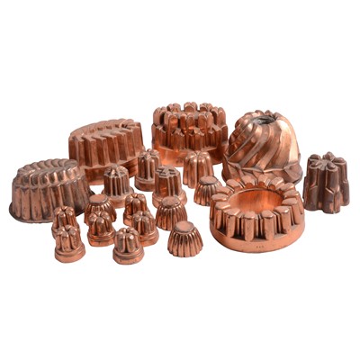 Lot 88 - Nineteen Victorian copper moulds