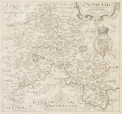 Lot 245 - Chrisopher Saxton, Oxoniensis and two other maps