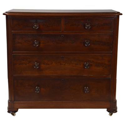 Lot 420 - Victorian mahogany chest of drawers