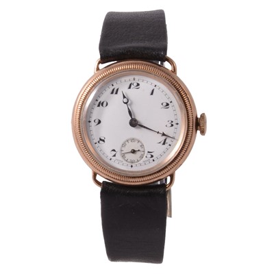 Lot 419 - Buren - a gentleman's vintage 9 carat yellow gold manual wind wristwatch.