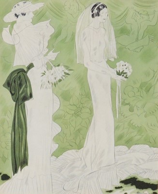 Lot 233 - Thirteen assorted fashion plates and Art Deco prints