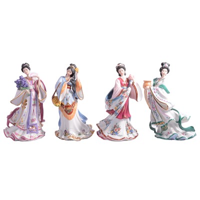 Lot 14 - Danbury Mint – Four figurines from the Princess Collection by Lena Liu