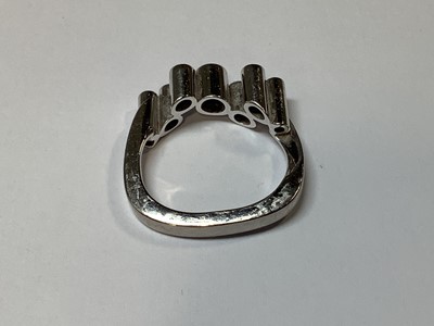 Lot 78 - Georg Jensen - a Cascade design diamond ring.