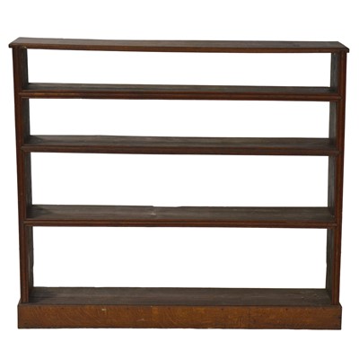 Lot 350 - Oak open bookcase, 19th century