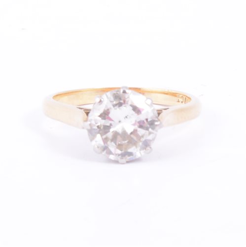 Lot 171 - A diamond solitaire ring, the brilliant cut...