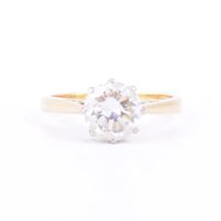 Lot 172 - A diamond solitaire ring, the brilliant cut...