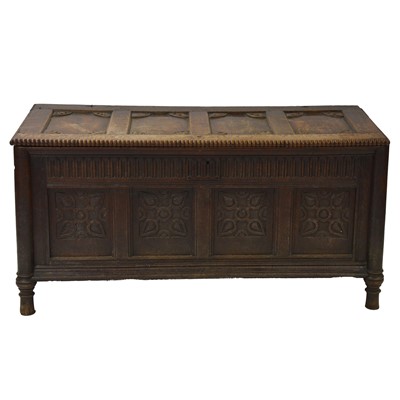 Lot 421 - 19th century oak coffer