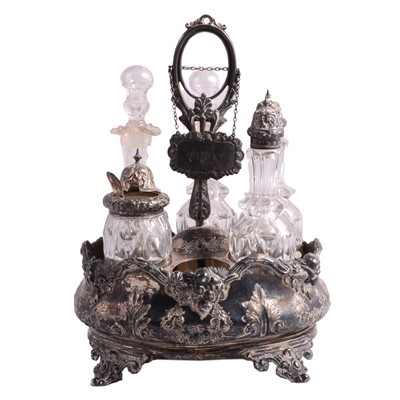 Lot 195 - Silver cruet